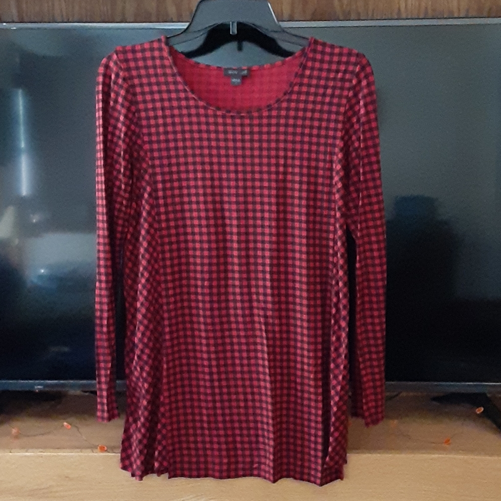 J Jill buffalo check tunic